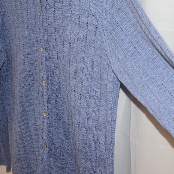 Northern Isles Lite Blue Cardigan Sweater XL, Pearl buttons, Excellent condition - Picture 16 of 16